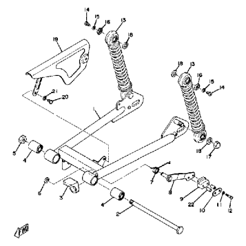 REAR ARM-REAP CUSHION-CHAIN CASE