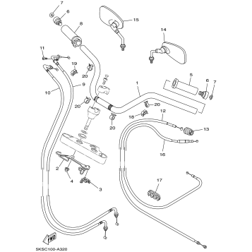 STEERING HANDLE CABLE