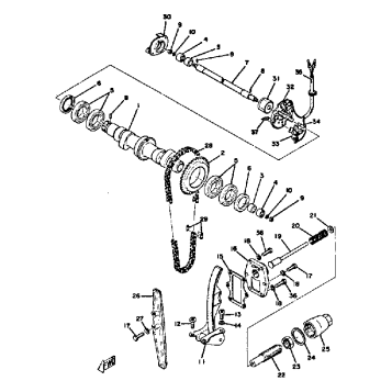 CAMSHAFT CHAIN TENSIONER TX650A - XS650B