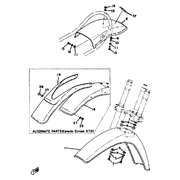FRONT FENDER-REAR FENDER