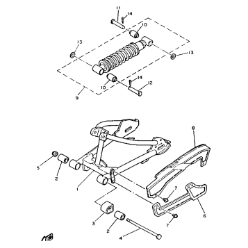 SWING ARM REAR SHOCKS