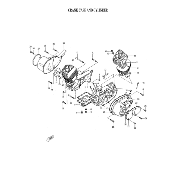 CRANKCASE AND CYLINDER