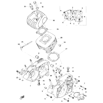 CRANKCASE - CYLINDER