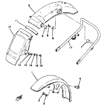 FRONT FENDER - REAR FENDER
