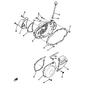 CRANKCASE COVER 250B - C - 400B - C