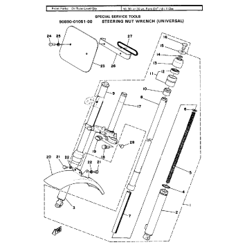 FRONT FORK - FRONT FENDER