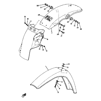 FRONT FENDER REAR FENDER