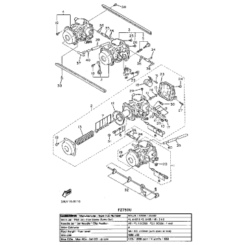 CARBURETOR NON CALIFORNIA MODEL