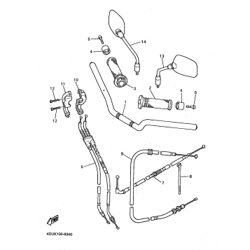 STEERING HANDLE CABLE