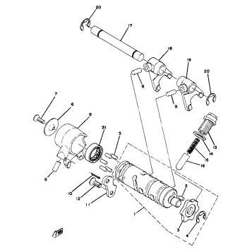 SHIFT CAM FORK YZ80F