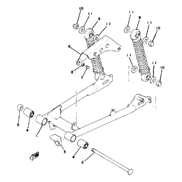 REAR ARM - REAR CUSHION - CHAIN CASE