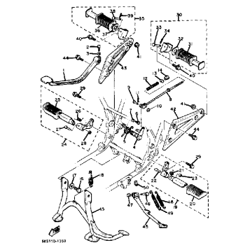 STAND FOOTREST XJ550H J K