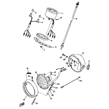 HEAD LAMP - SPEEDOMETER