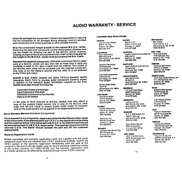 WARRANTY INFORMATION PG 2