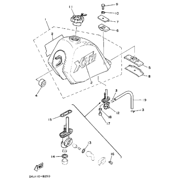 FUEL TANK (NON-CALIFORNIA MODEL)