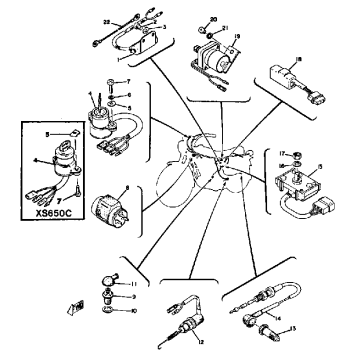 ELECTRICAL 2 TX650A - XS650B - C
