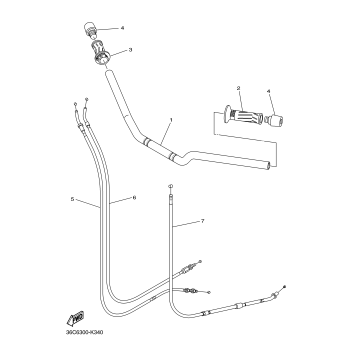 STEERING HANDLE CABLE
