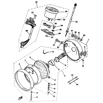HEAD LAMP SPEEDOMETER