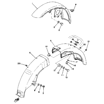 FRONT FENDER REAR FENDER
