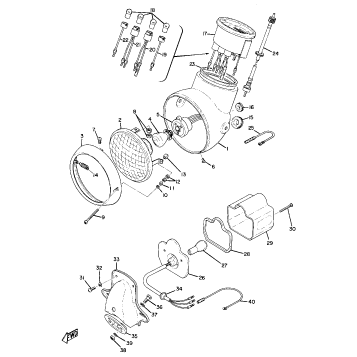HEAD LAMP, SPEEDOMETER & TAIL LAMP