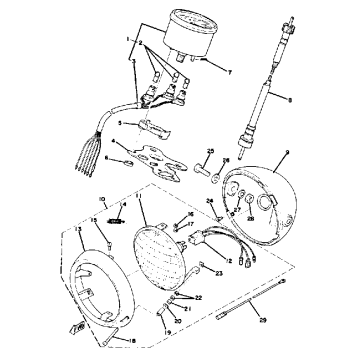 HEAD LAMP - SPEEDOMETER