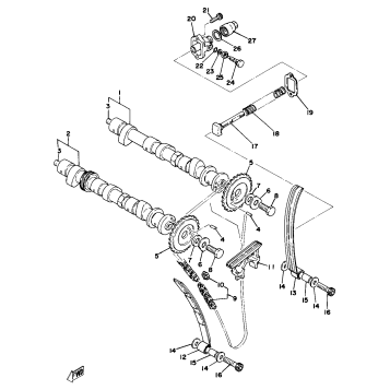 CAMSHAFT - CHAIN TENSIONER