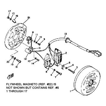 FLYWHEEL MAGNETO DT250A