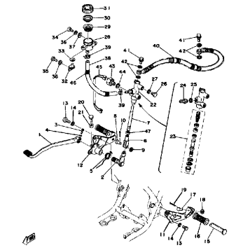 BRAKE PEDAL - MASTER CYLINDER