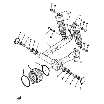 SWING ARM - REAR SHOCKS