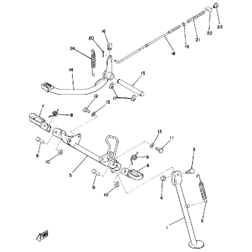STAND FOOTREST BRAKE PEDAL