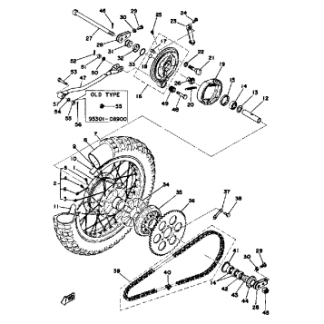 REAR WHEEL 250B - C - 400B - C