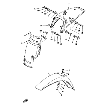 FRONT FENDER - REAR FENDER