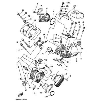 CYLINDER HEAD NON CALIFORNIA MODEL