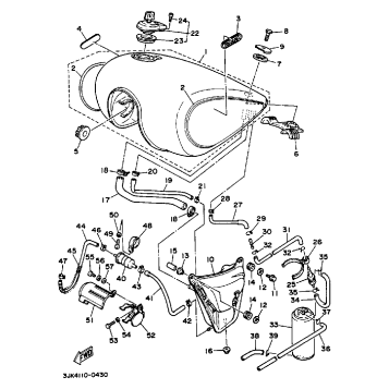 FUEL TANK CALIFORNIA MODEL ONLY