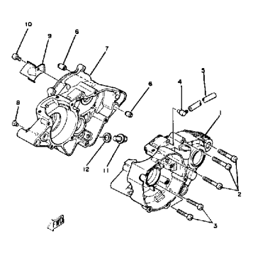 CRANKCASE-YZ60H - J - K