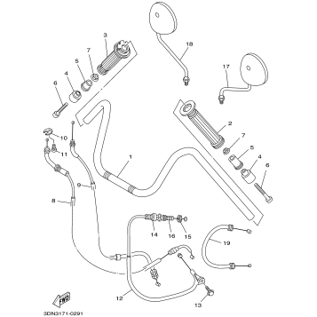 STEERING HANDLE CABLE