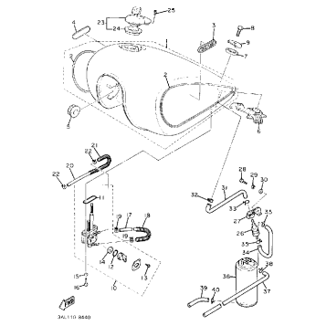 FUEL TANK CALIFORNIA MODEL ONLY