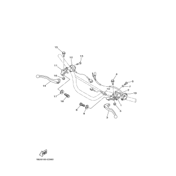 HANDLE SWITCH LEVER EV 1B2D