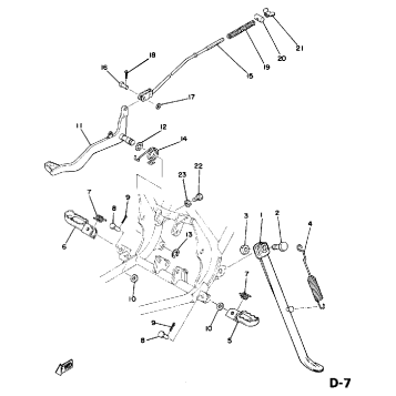 STAND FOOTREST BRAKE PEDAL