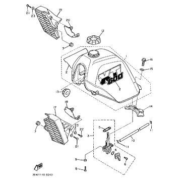 FUEL TANK (NON-CALIFORNIA MODEL)