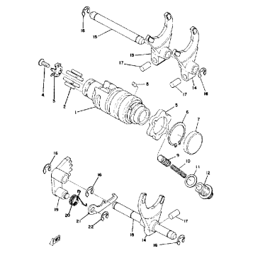 SHIFT CAM-FORK YZ250C