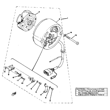AC GENERATOR TX650A - XS650B - C
