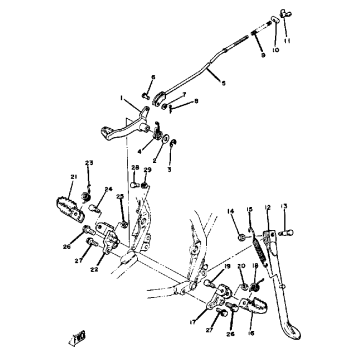STAND - FOOTREST YZ125G