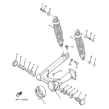SWING ARM REAR SHOCKS