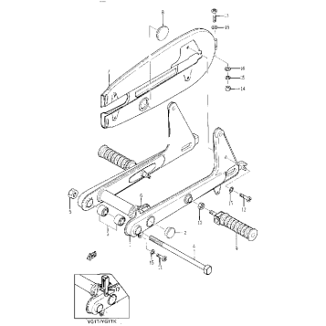 REAR ARM AND CHAIN CASE