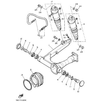 SWING ARM REAR SHOCKS