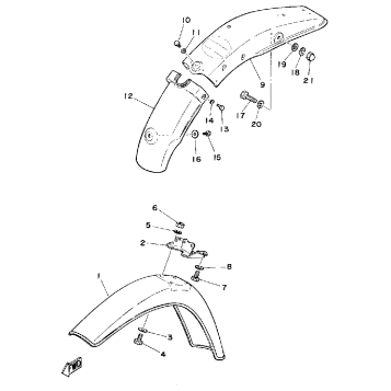 FRONT FENDER - REAR FENDER