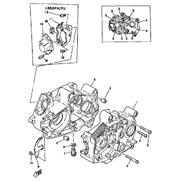 CRANKCASE LB50PG - PH - PJ