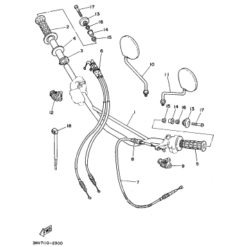 STEERING HANDLE - CABLE
