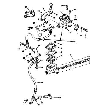 FRONT MASTER CYLINDER BRAKE HOSE